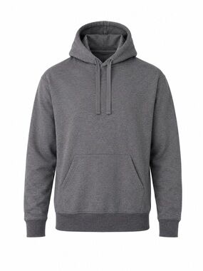 Grey Pullover Hoodie Minimalist Streetwear Casual Oversized Sweatshirt Joe Fresh